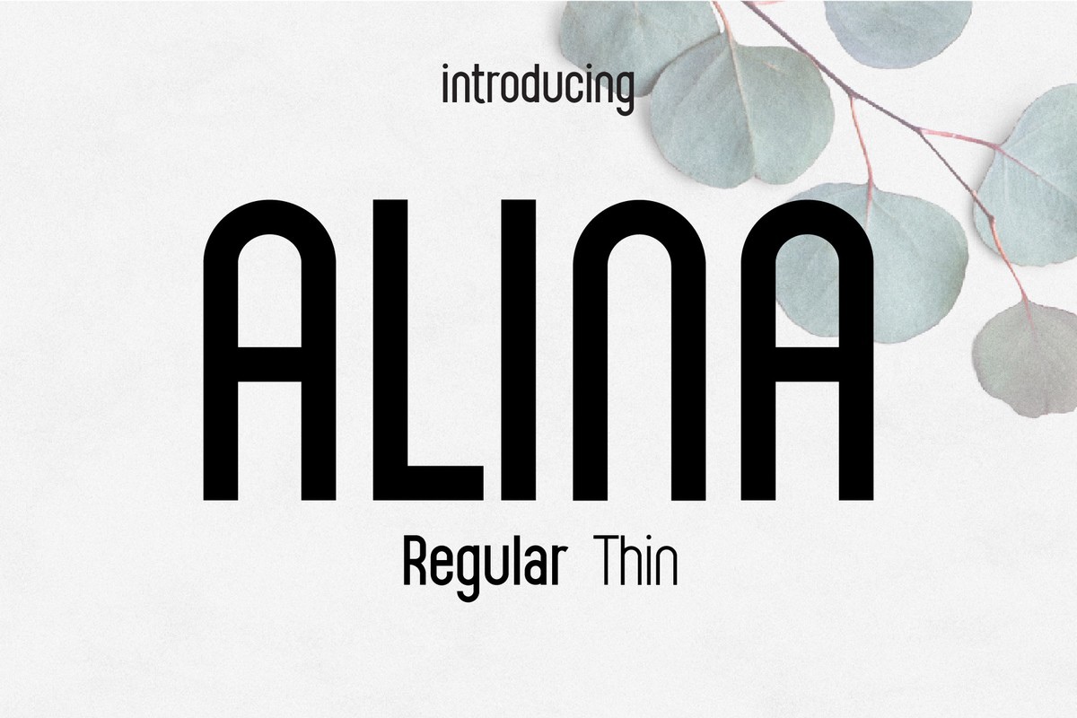 Beispiel einer Alina-Schriftart