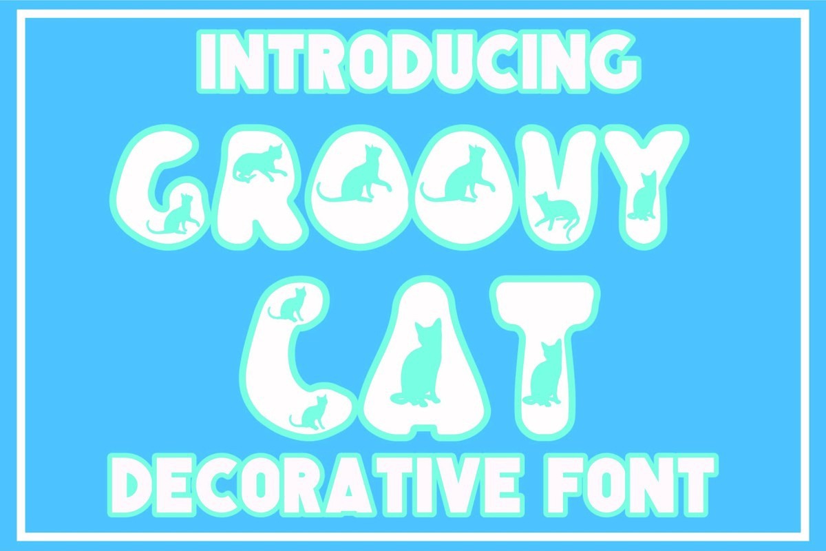 Beispiel einer Groovy Cat Regular-Schriftart