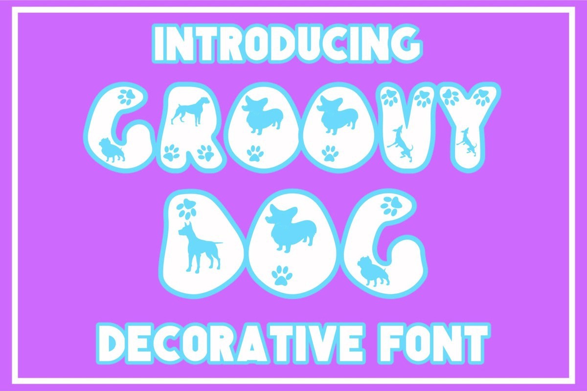 Beispiel einer Groovy Dog Regular-Schriftart