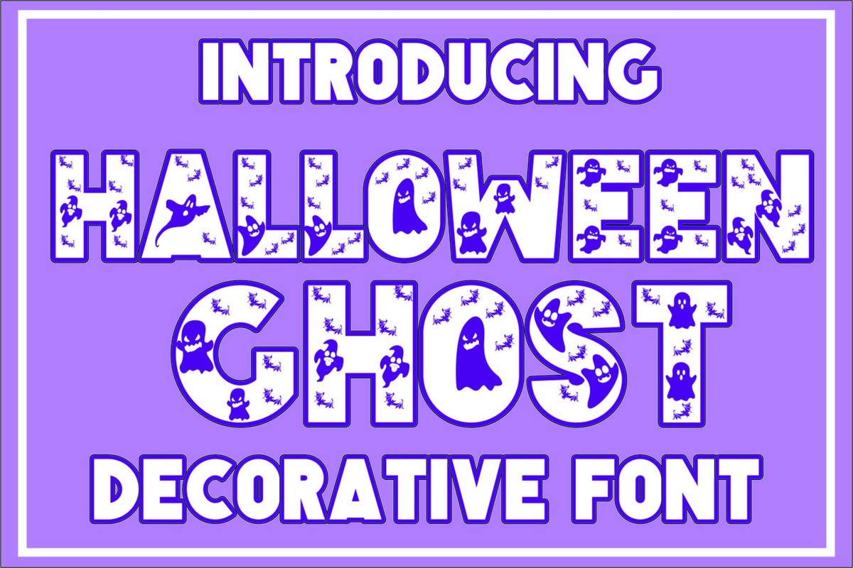 Beispiel einer Halloween Ghost-Schriftart