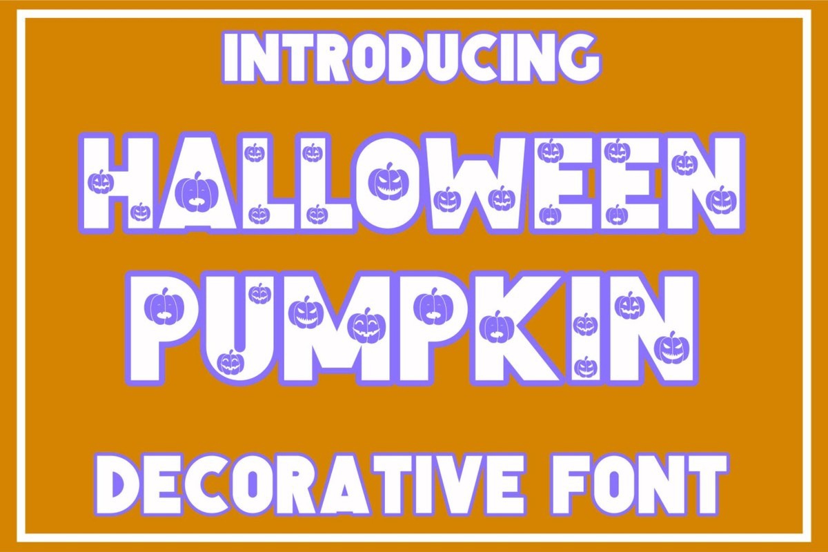 Beispiel einer Halloween Pumpkin Regular-Schriftart