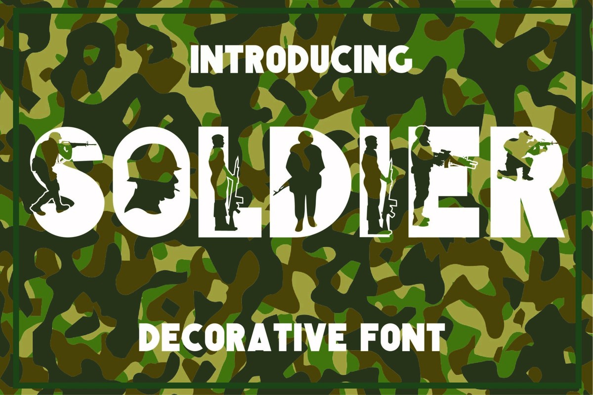 Beispiel einer Soldier Regular-Schriftart