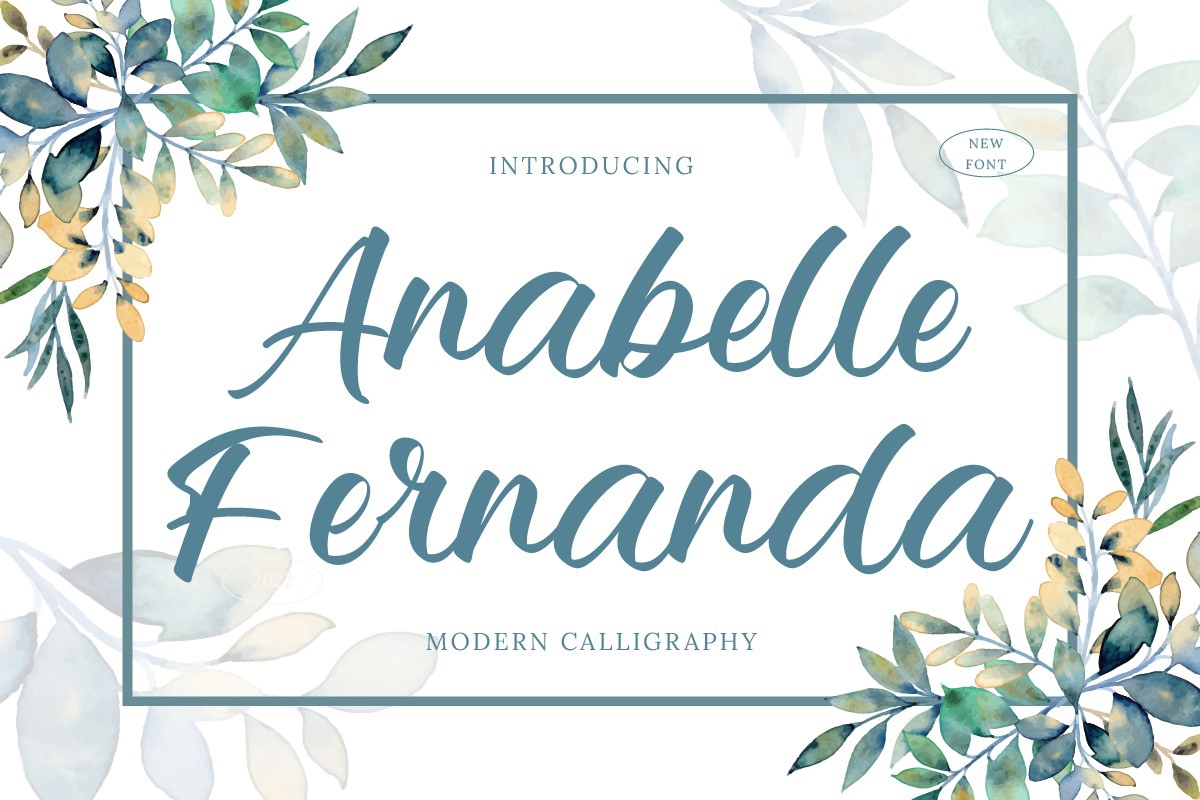 Beispiel einer Anabelle Fernanda-Schriftart