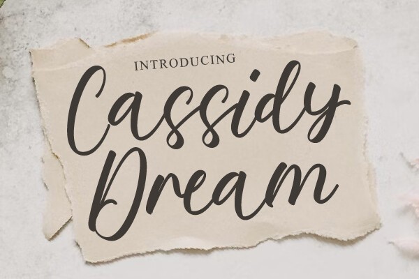 Beispiel einer Cassidy Dream Regular-Schriftart