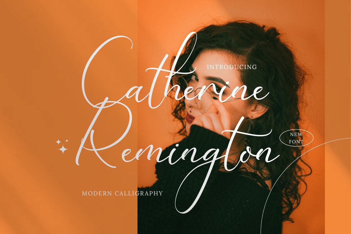 Beispiel einer Catherine Remington-Schriftart