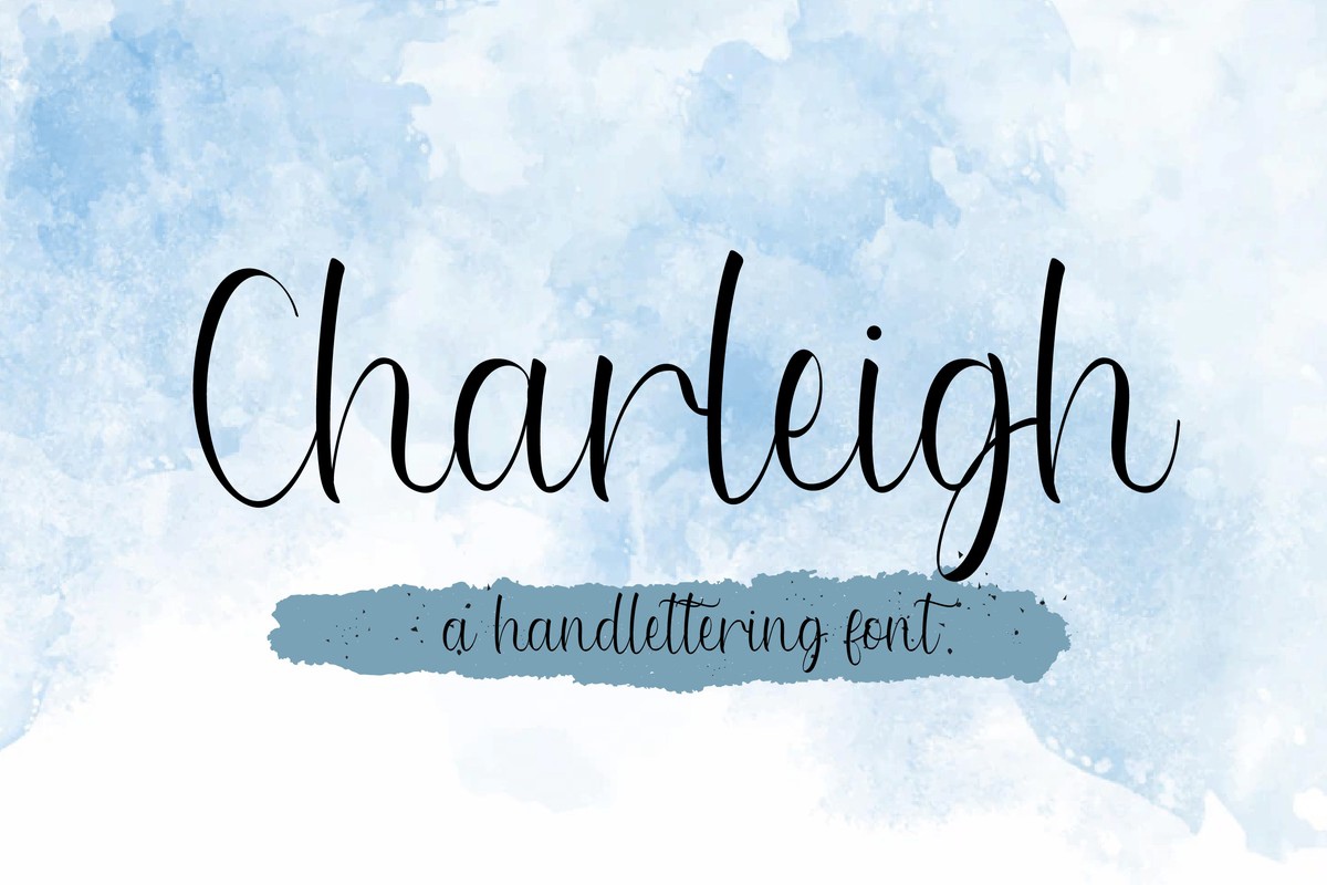 Beispiel einer Charleigh-Schriftart