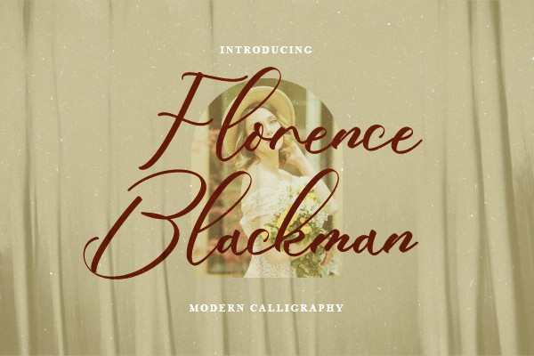Beispiel einer Florence Blackman-Schriftart