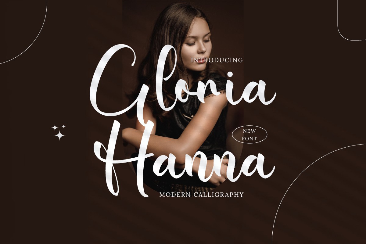 Beispiel einer Gloria Hanna-Schriftart