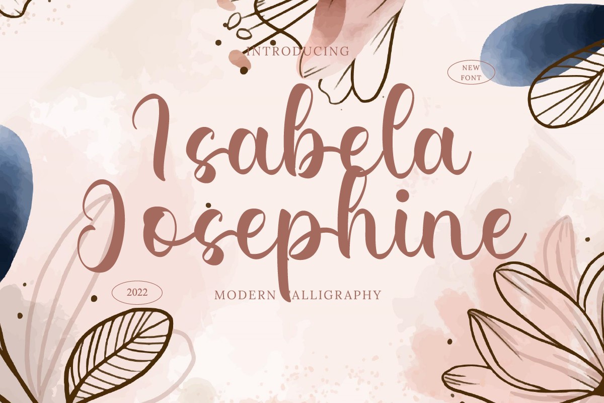 Beispiel einer Isabela Josephine-Schriftart