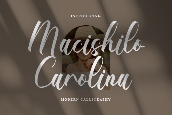 Beispiel einer Macishilo Carolina Regular-Schriftart