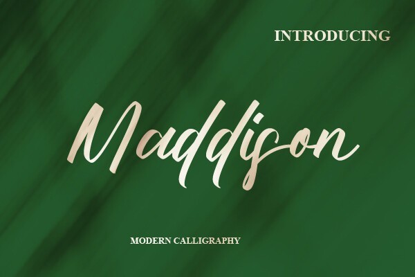 Beispiel einer Maddison-Schriftart