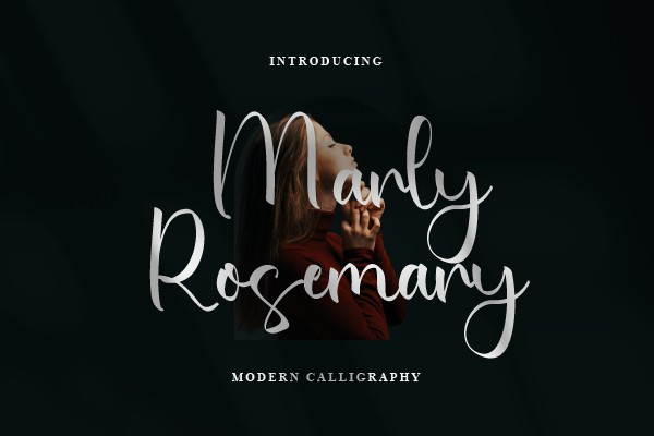 Beispiel einer Marly Rosemary-Schriftart
