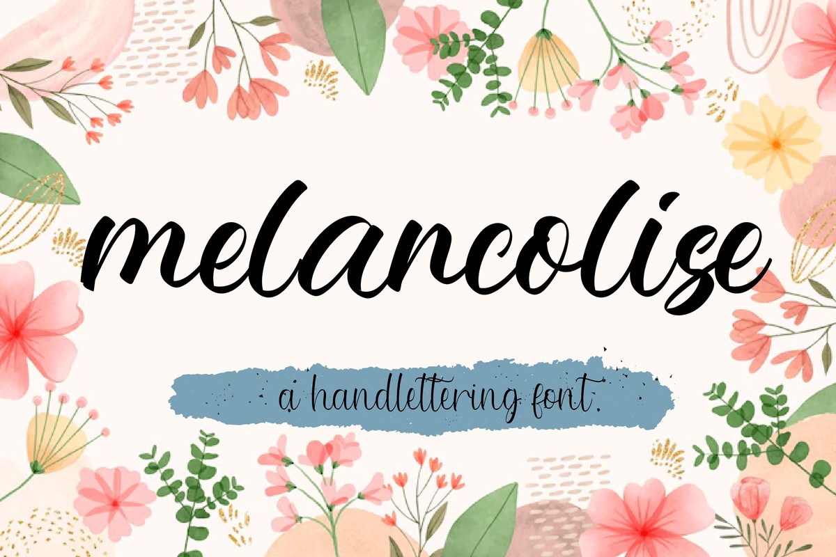 Beispiel einer Melancolise-Schriftart