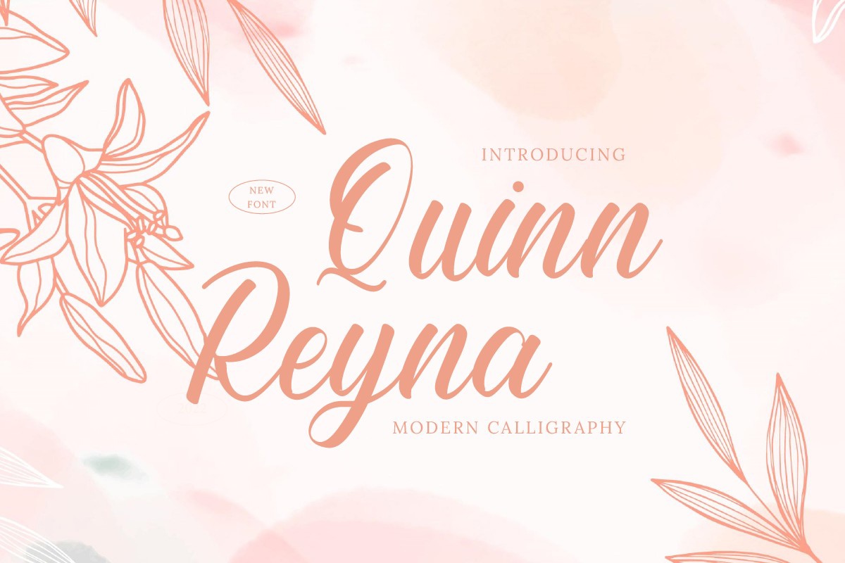 Beispiel einer Quinn Reyna-Schriftart
