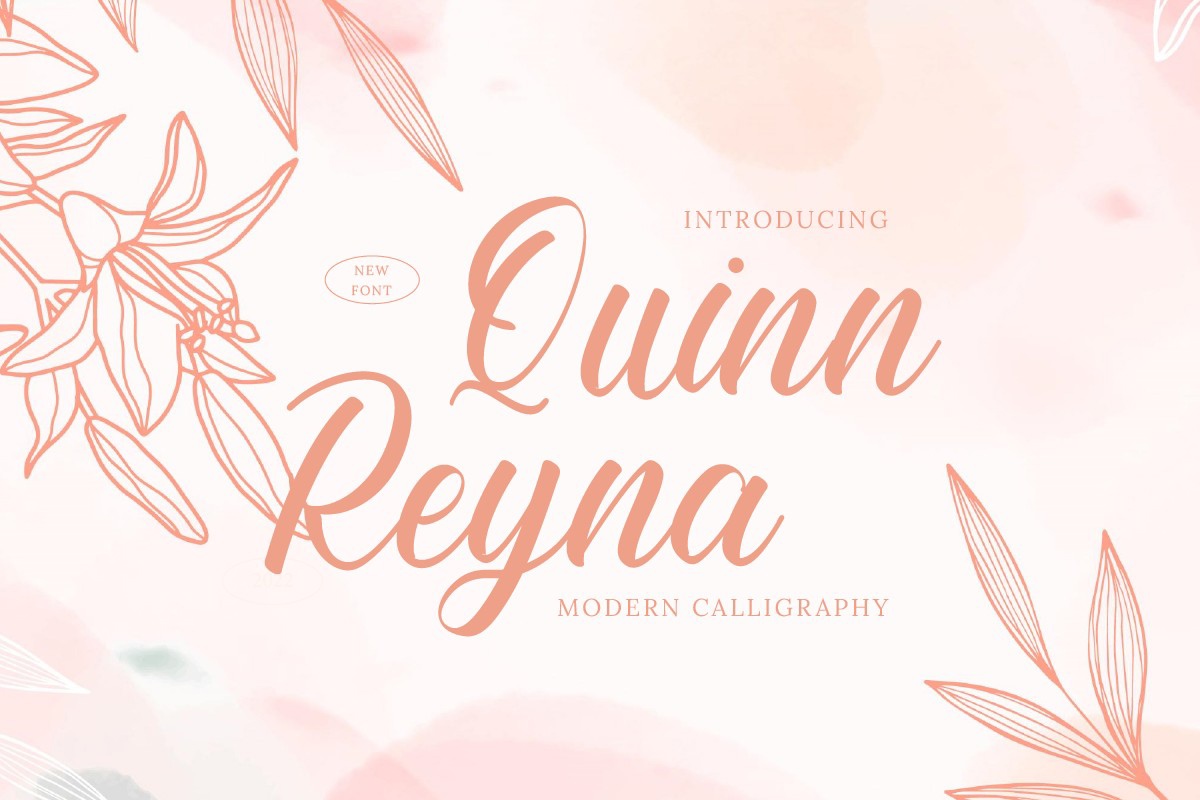 Beispiel einer Quinn Reyna Regular-Schriftart