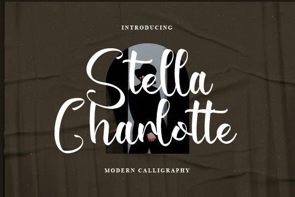 Beispiel einer Stella Charlotte-Schriftart