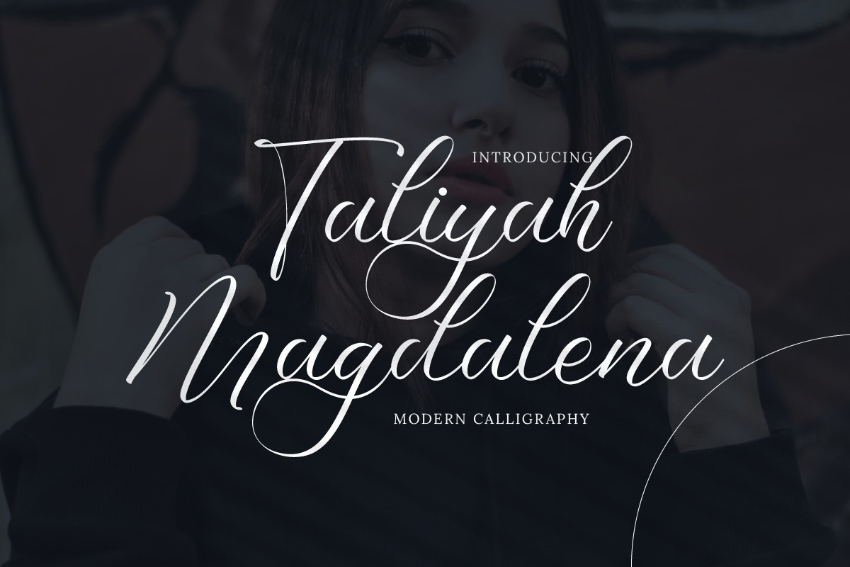 Beispiel einer Taliyah Magdalena Regular-Schriftart