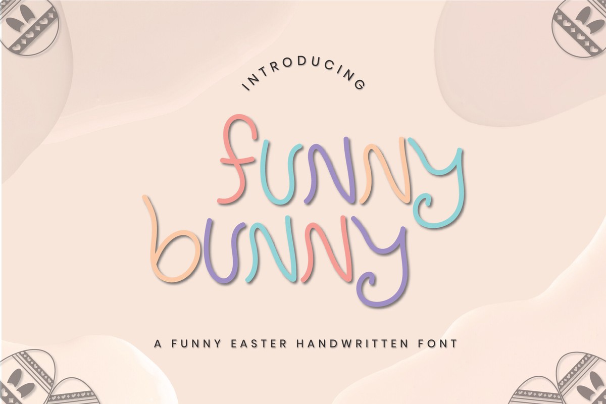 Beispiel einer Funny Bunny-Schriftart