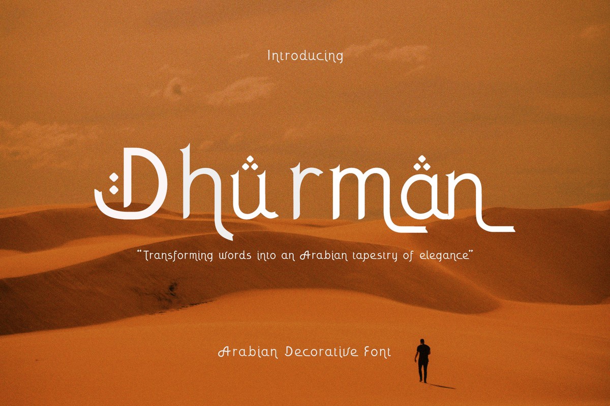 Beispiel einer CF Dhurman-Schriftart
