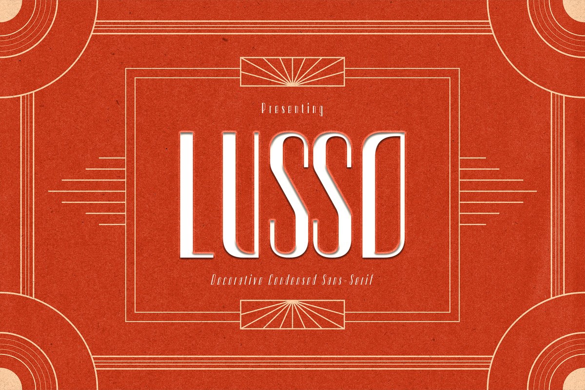 Beispiel einer CF Lusso-Schriftart