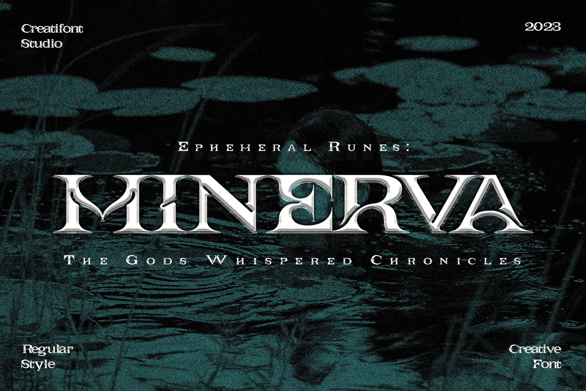 Beispiel einer CF Minerva-Schriftart