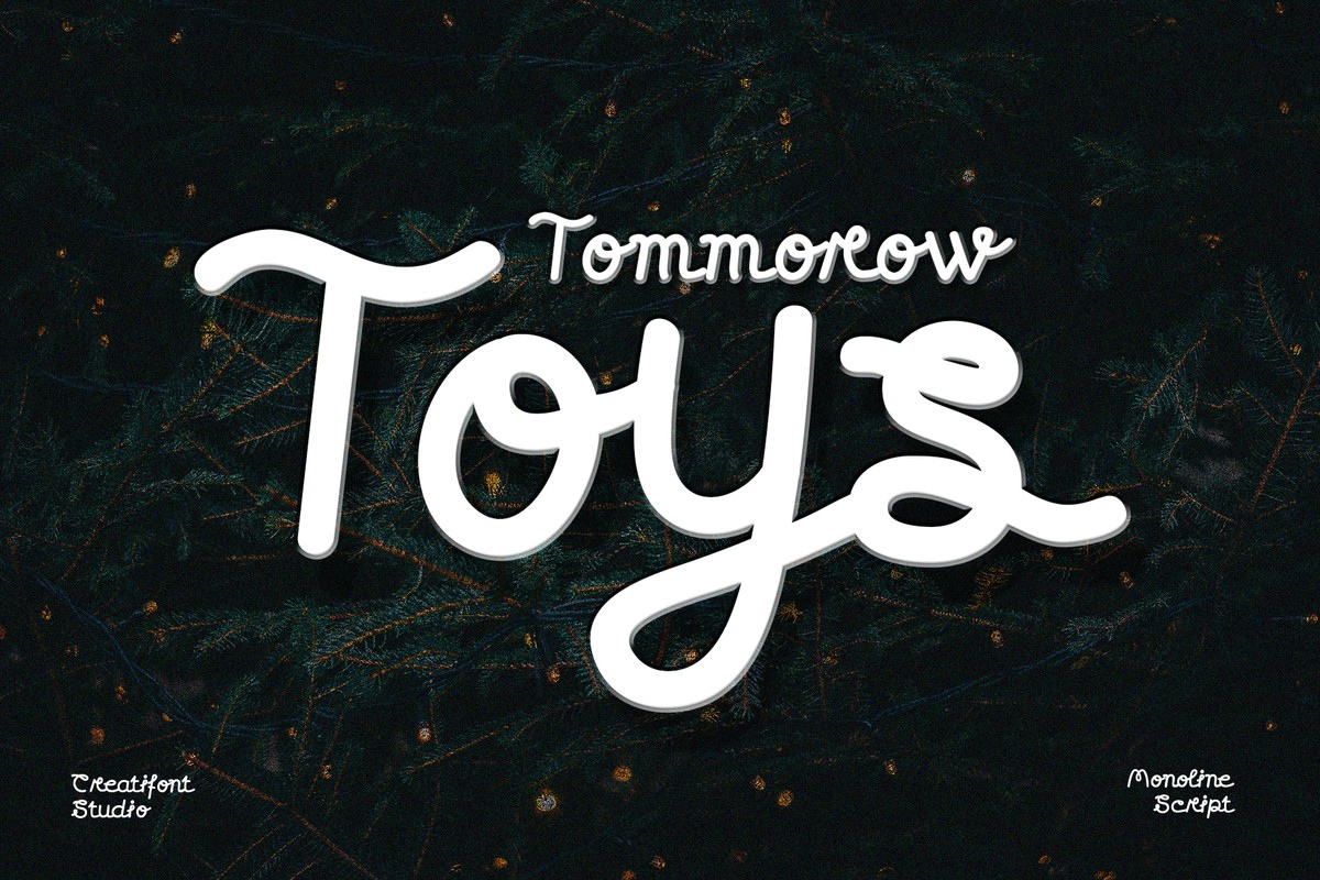 Beispiel einer CF Tomorrow Toys-Schriftart