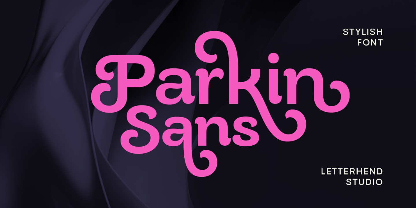 Beispiel einer Parkin Extra Bold-Schriftart