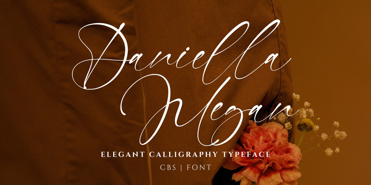 Beispiel einer Daniella Megan Regular-Schriftart