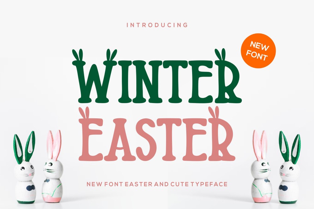 Beispiel einer Winter Easter Regular-Schriftart