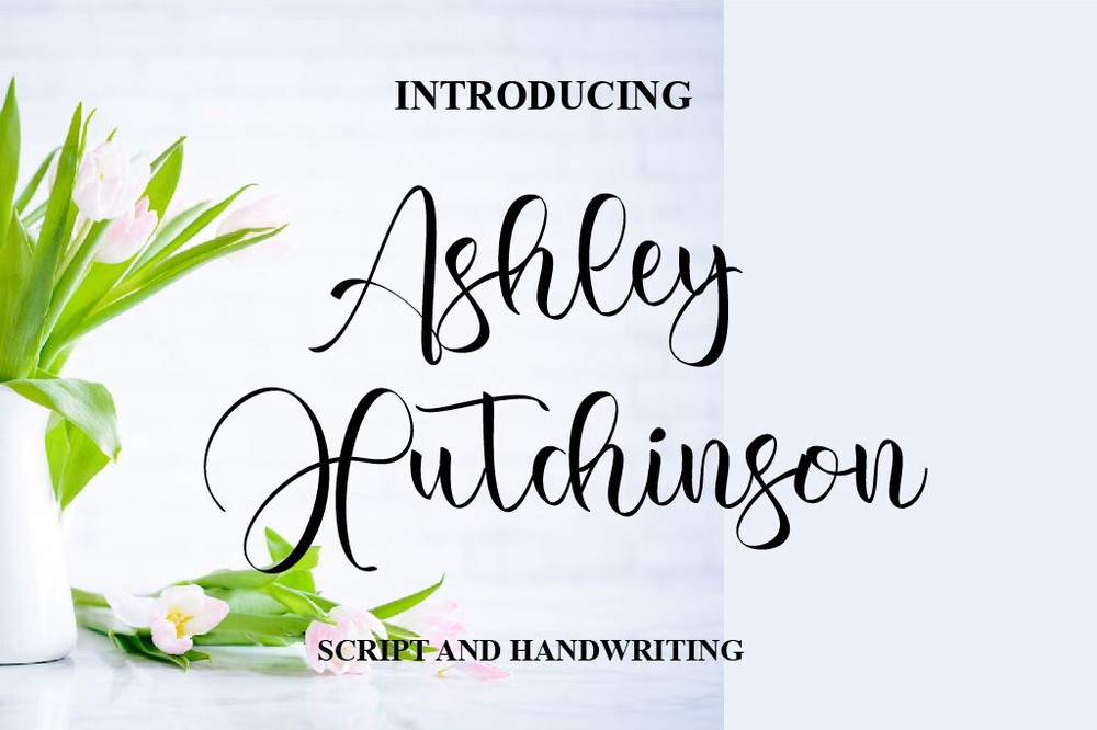 Beispiel einer Ashley Hutchinson-Schriftart