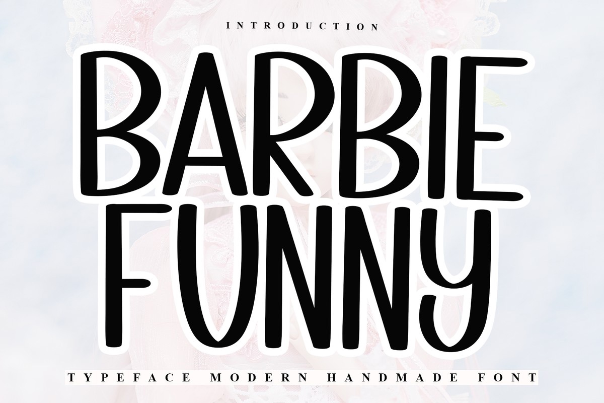 Beispiel einer Barbie Funny-Schriftart