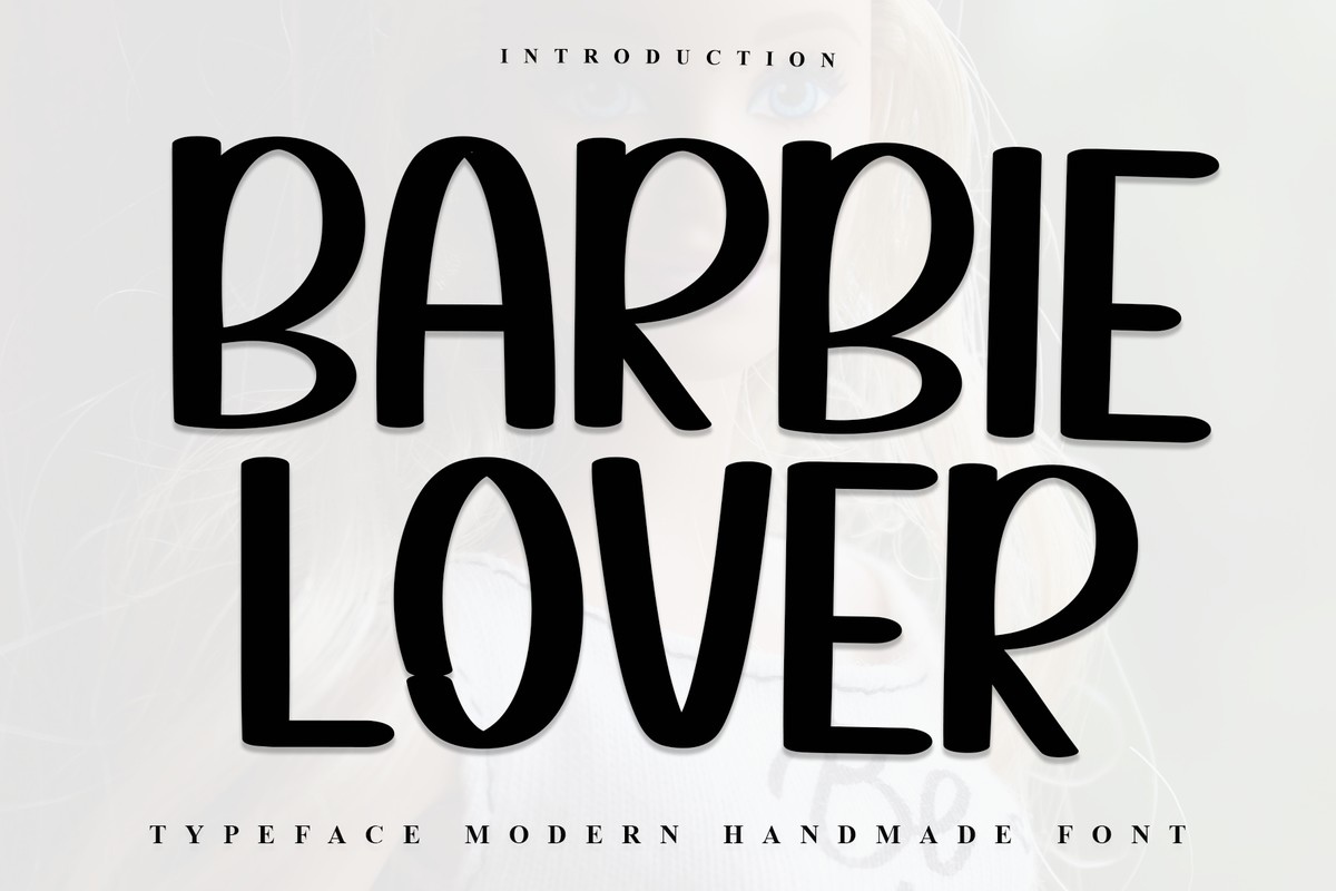 Beispiel einer Barbie Lover-Schriftart