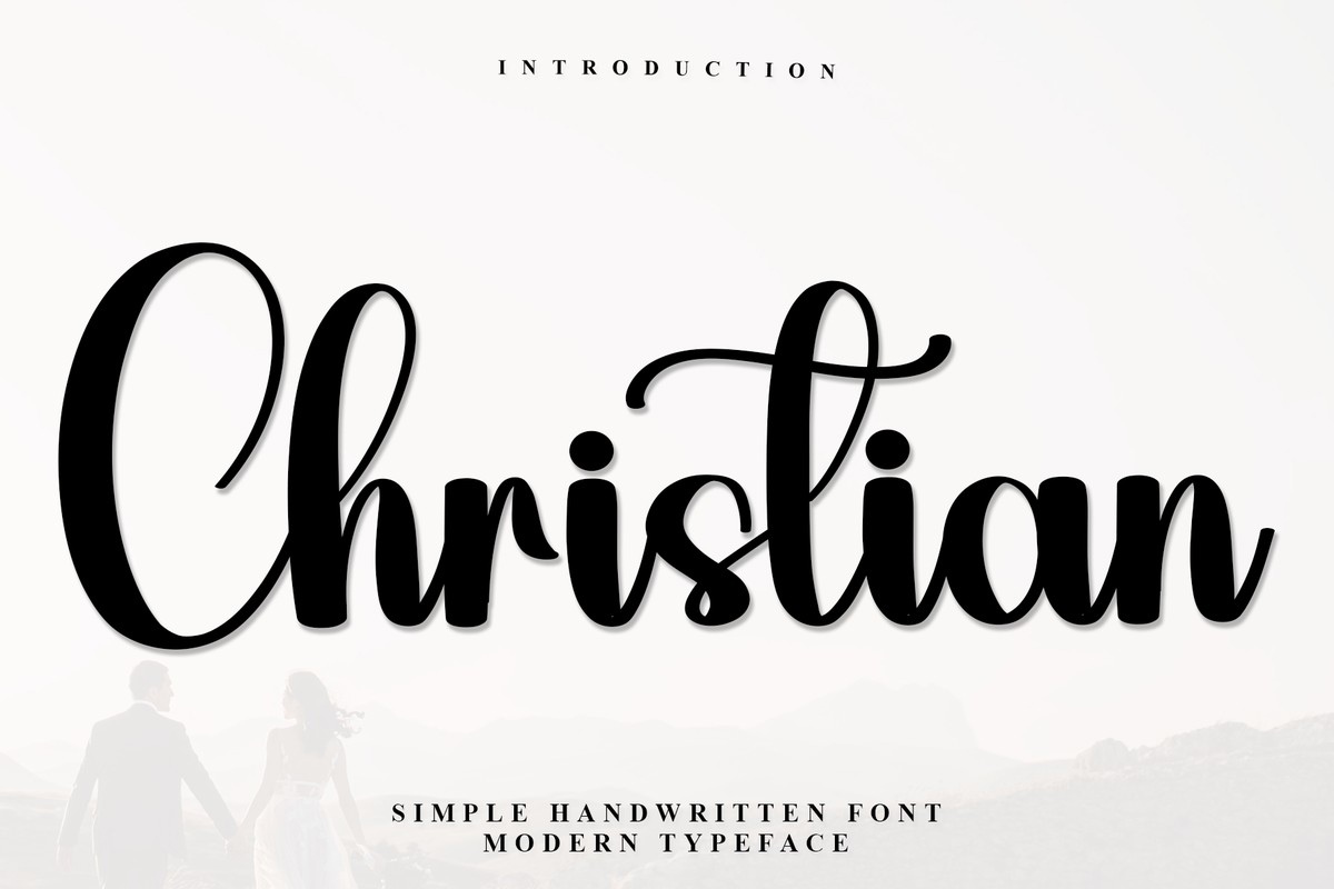 Beispiel einer Christian-Schriftart