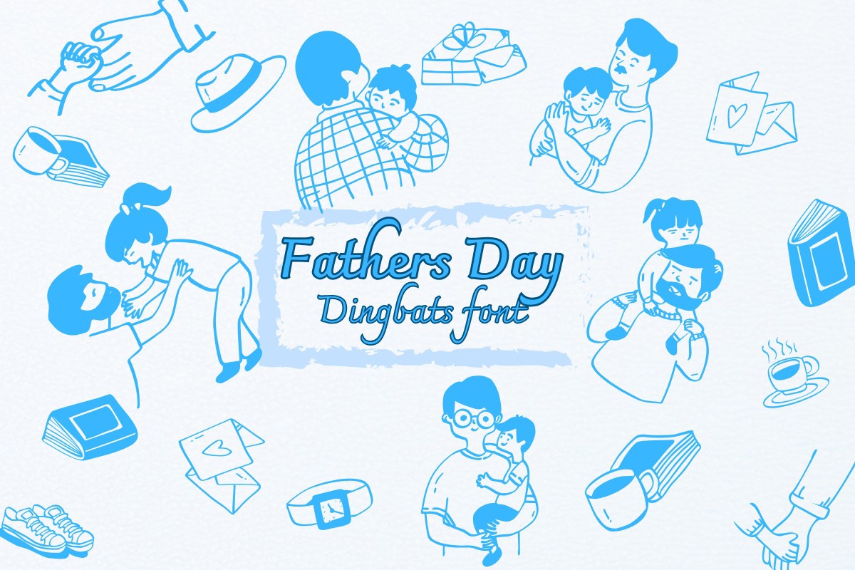 Beispiel einer Fathers Day Regular-Schriftart