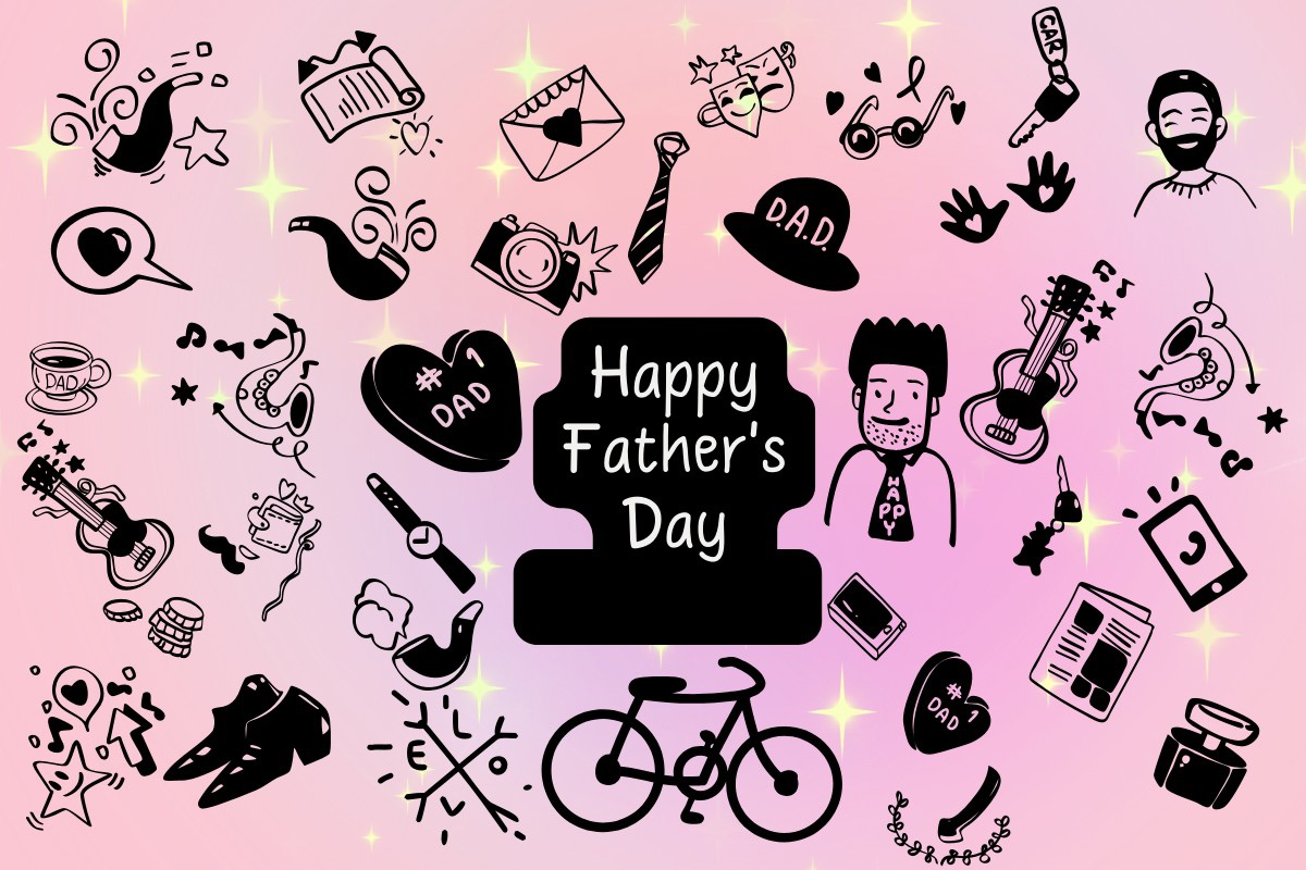 Beispiel einer Happy Fathers Day-Schriftart