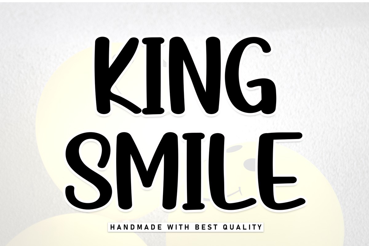 Beispiel einer King Smile-Schriftart