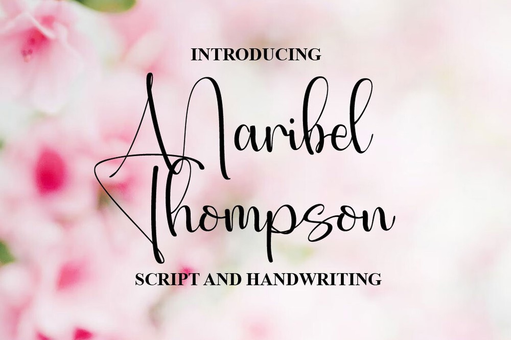 Beispiel einer Maribel Thompson Regular-Schriftart