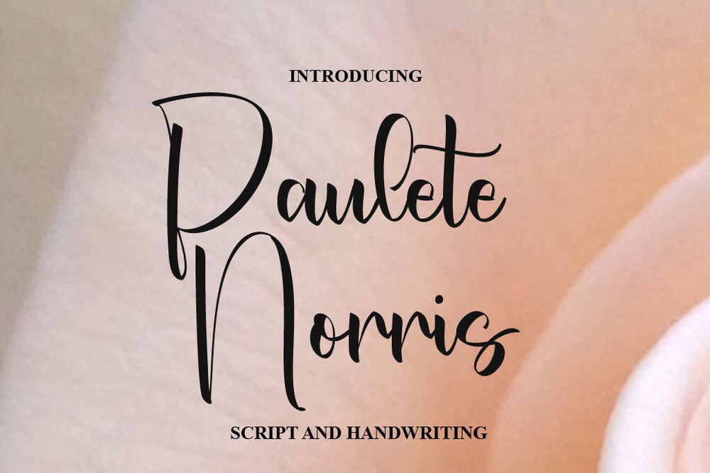 Beispiel einer Paulete Norris-Schriftart