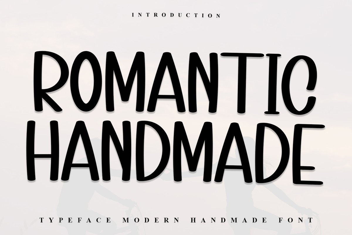 Beispiel einer Romantic Handmade-Schriftart