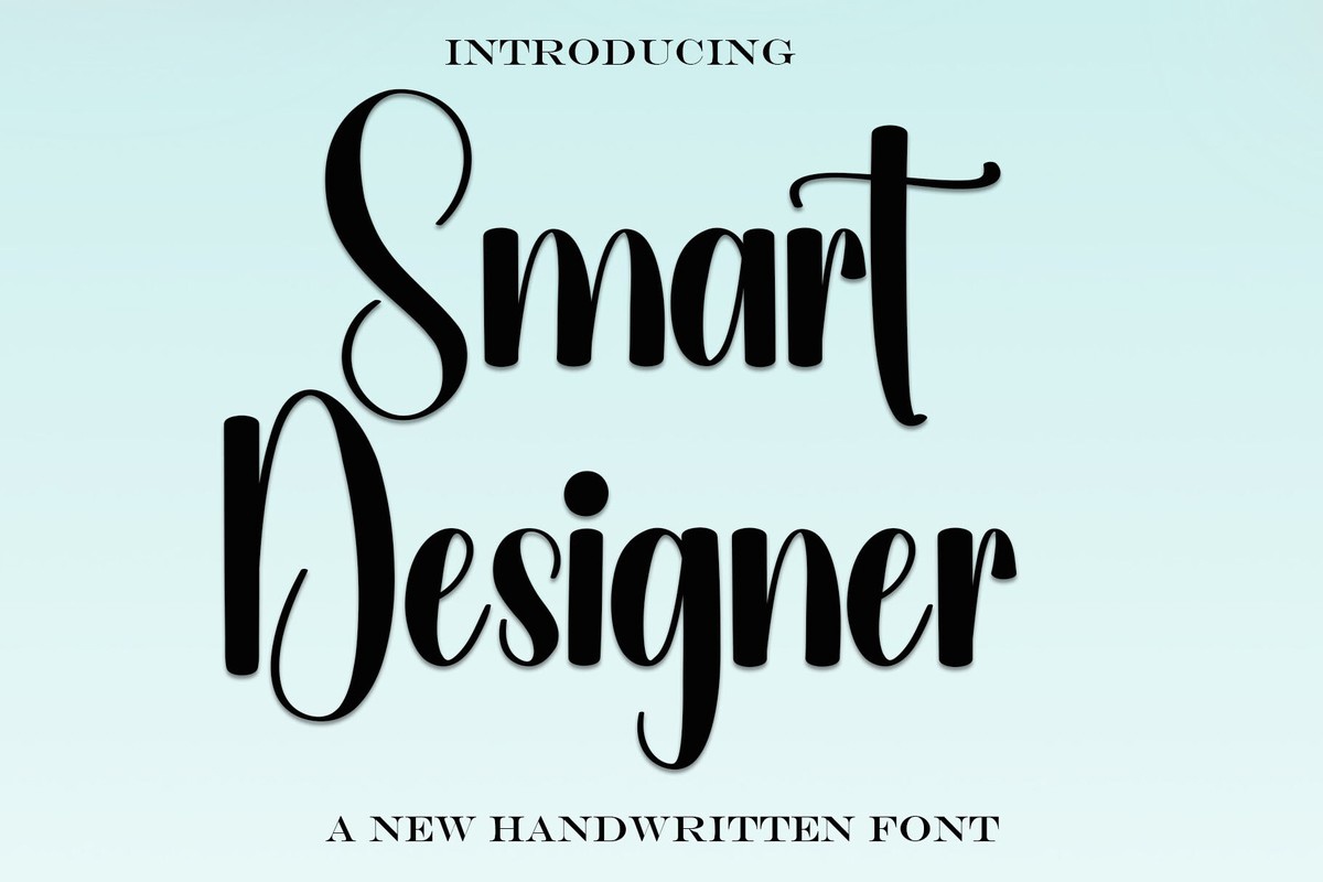 Beispiel einer Smart Designer-Schriftart