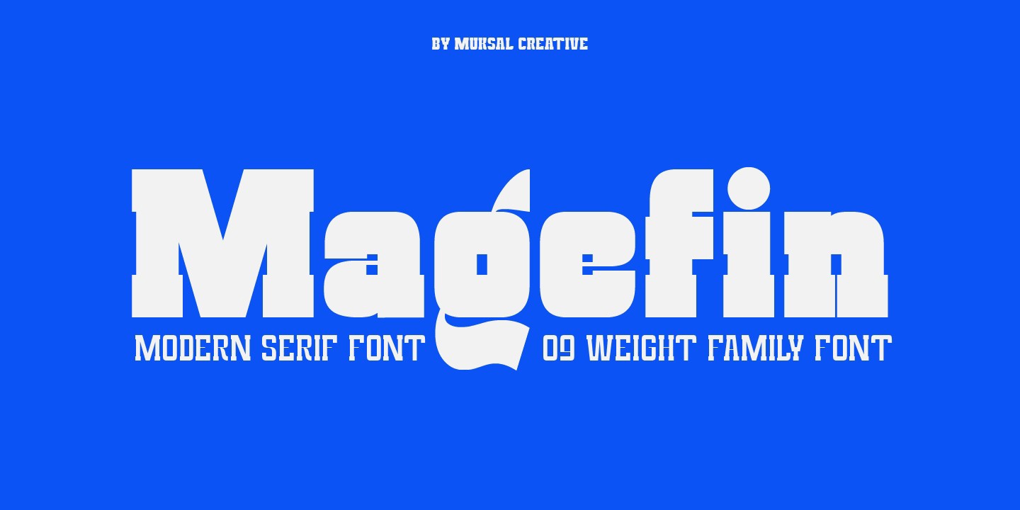 Beispiel einer Magefin Semi Bold-Schriftart