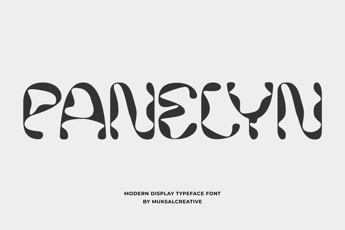 Beispiel einer Panelyn-Schriftart