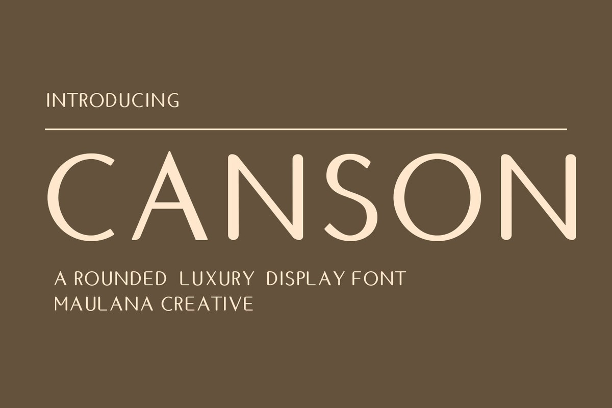 Beispiel einer Canson-Schriftart