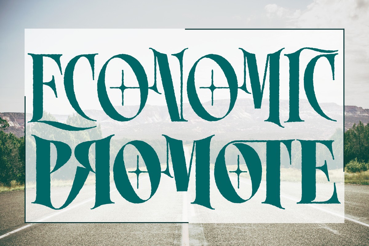 Beispiel einer Economic Promote-Schriftart