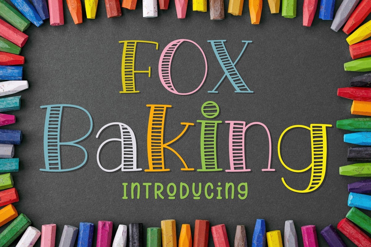 Beispiel einer Fox Baking Regular-Schriftart