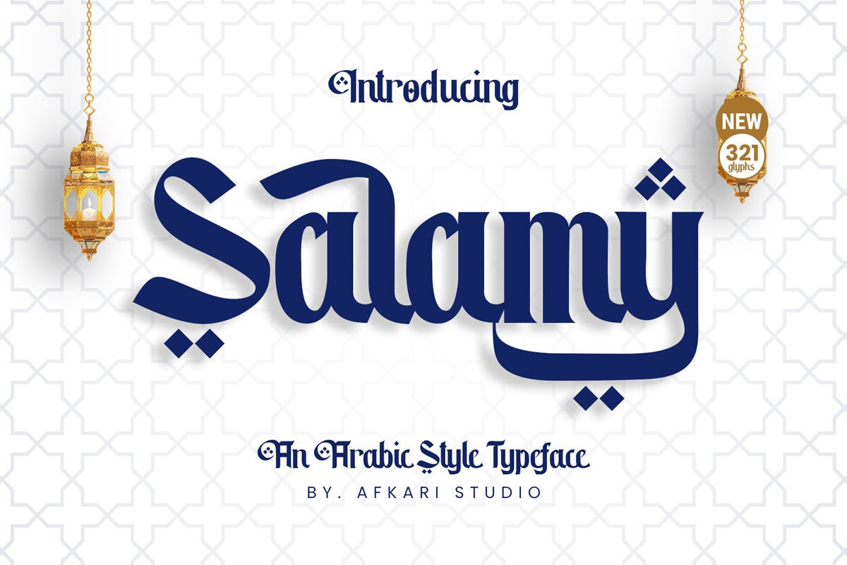 Beispiel einer Salamy Regular-Schriftart