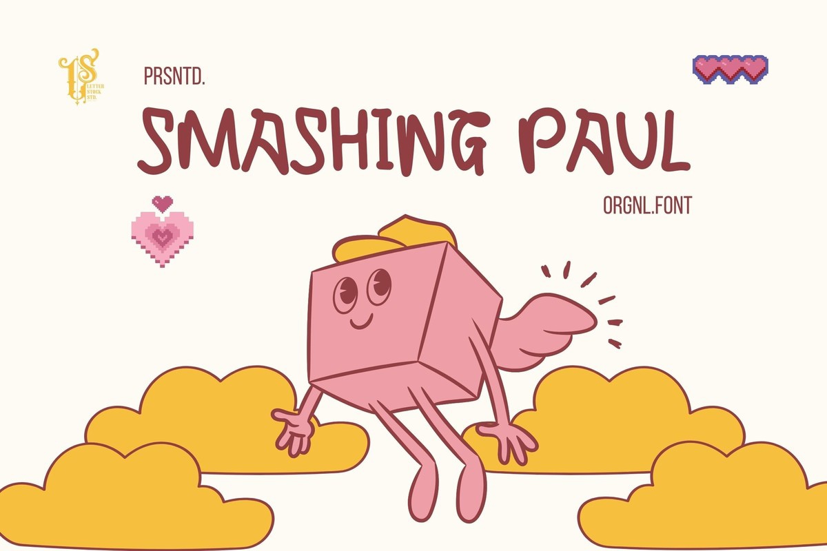 Beispiel einer Smashing Paul-Schriftart