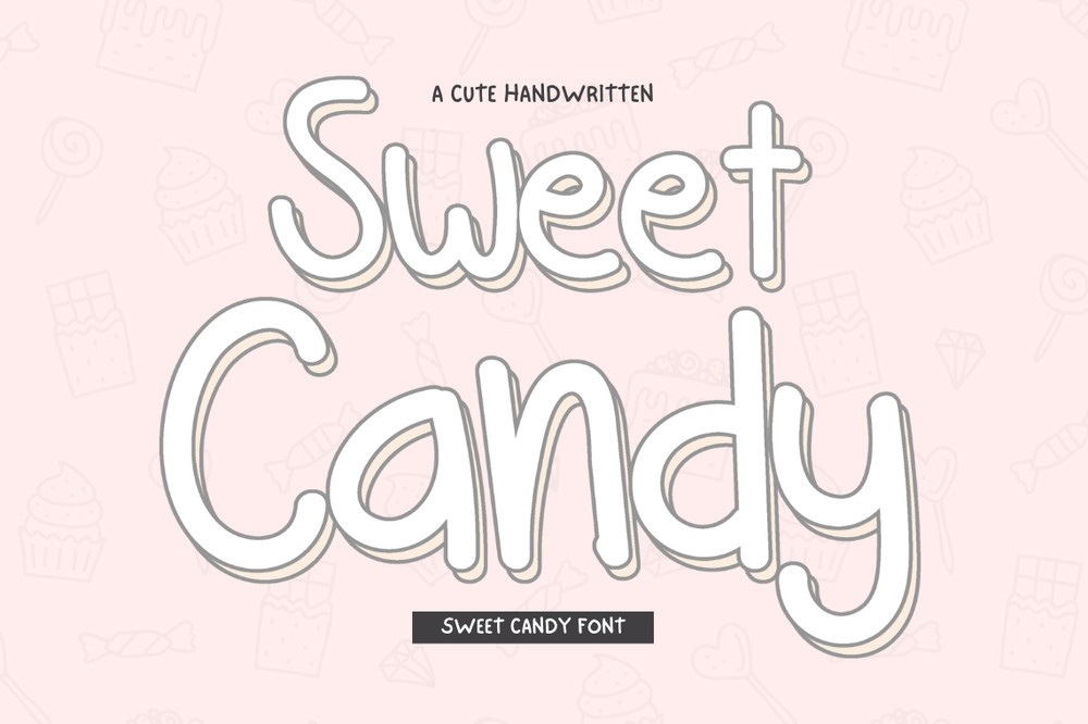 Beispiel einer Sweet Candy-Schriftart