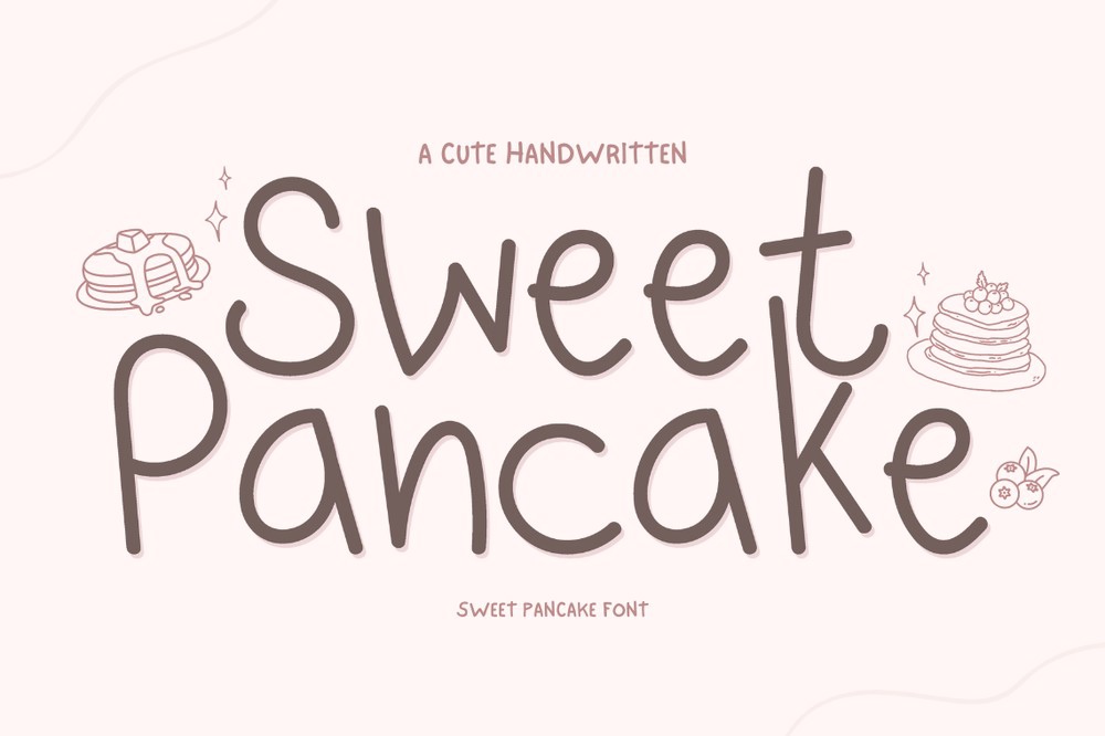 Beispiel einer Sweet Pancake-Schriftart