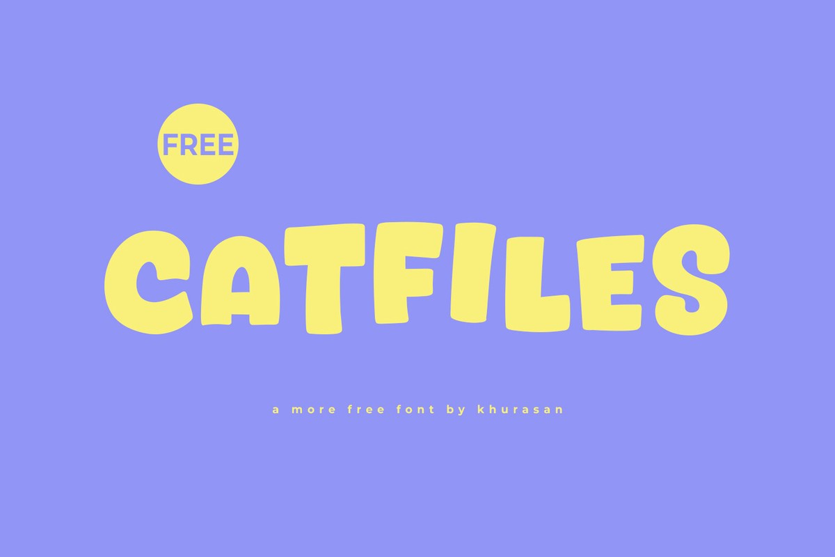 Beispiel einer Catfiles-Schriftart